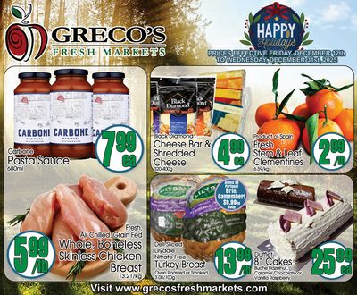 Greco's Fresh Market Flyer December 12 to 31