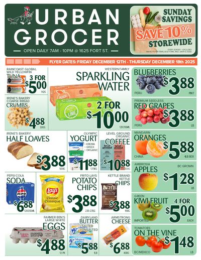 Urban Grocer Flyer December 12 to 18
