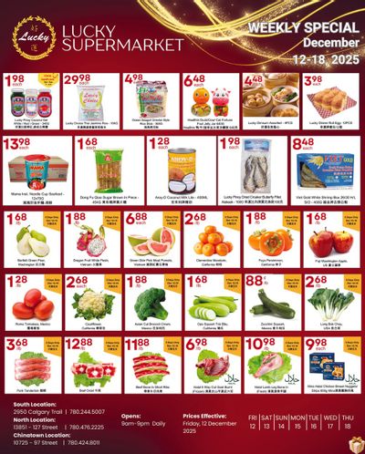 Lucky Supermarket (Edmonton) Flyer December 12 to 18