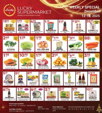Lucky Supermarket (Calgary) Flyer December 12 to 18