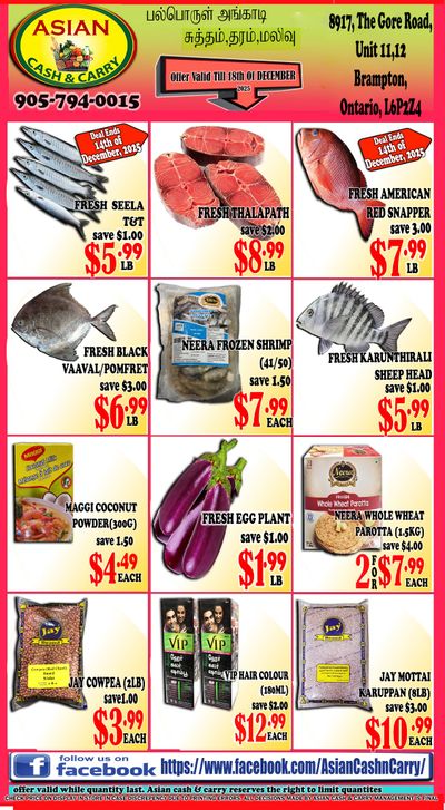 Asian Cash & Carry Flyer December 12 to 18