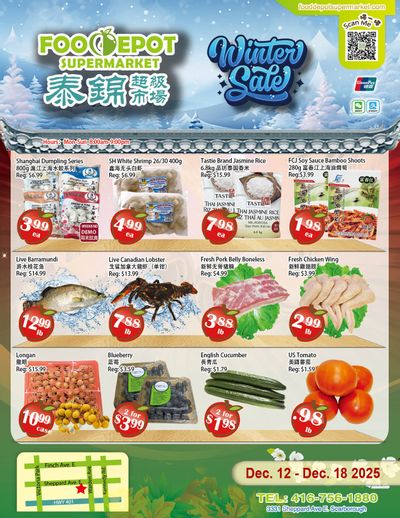 Food Depot Supermarket Flyer December 12 to 18