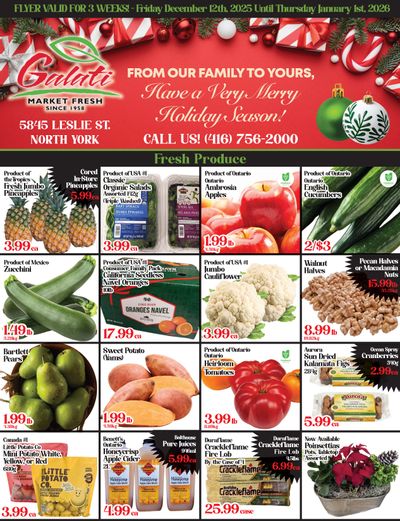 Galati Market Fresh Flyer December 12 to January 1