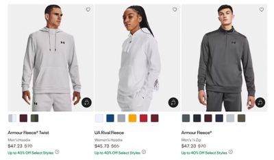 Under Armour + Outlet Canada: up to 40% off Select Styles