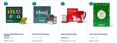 DAVIDsTEA Canada 12 Days of Holideals: Gifts for $20 and Under Today Only