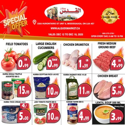 Al-Quds Supermarket Flyer December 12 to 18