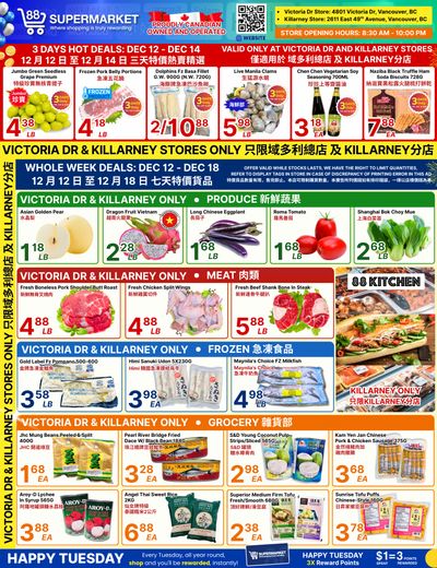 88 Supermarket Flyer December 12 to 18