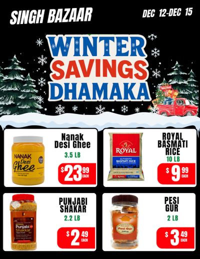 Singh Bazaar Flyer December 12 to 15