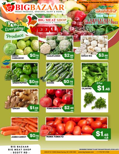 Big Bazaar Canada Flyer December 12 to 17