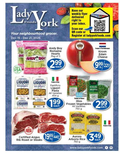 Lady York Foods Flyer December 15 to 21