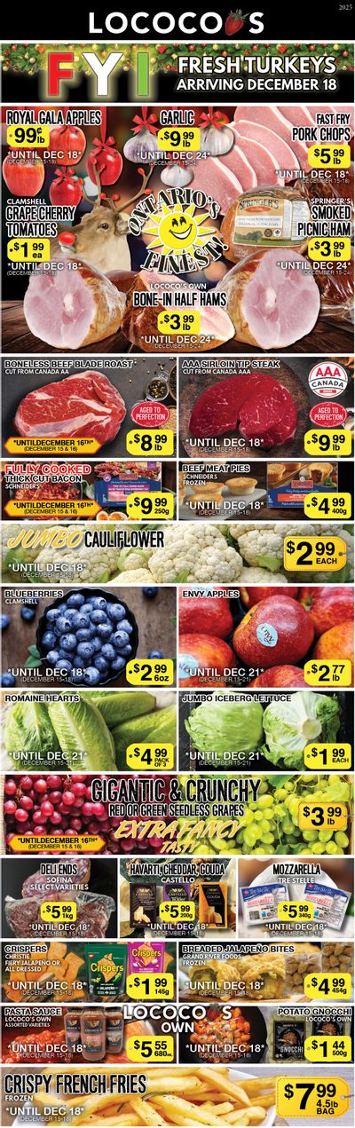 Lococo's Flyer December 15 to 18