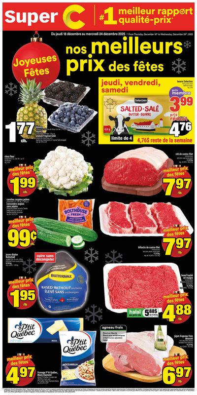 Super C Flyer December 18 to 24