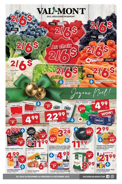 Val-Mont Flyer December 18 to 24