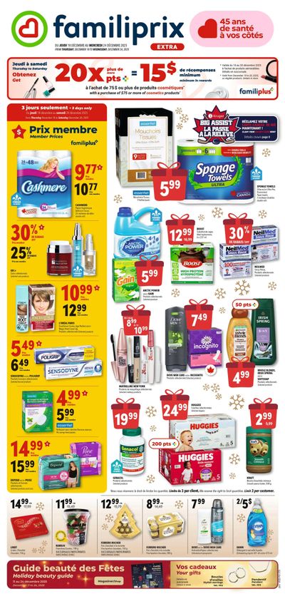 Familiprix Extra Flyer December 18 to 24