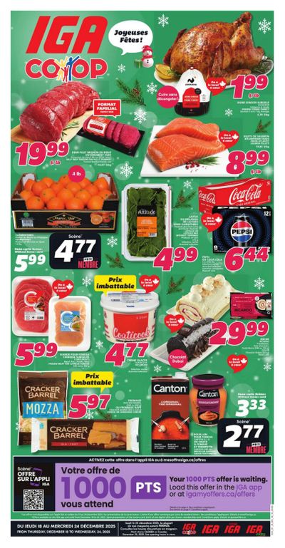 IGA (NB) Flyer December 18 to 24