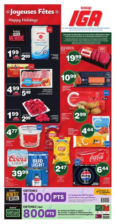 Coop IGA (QC) Flyer December 18 to 24