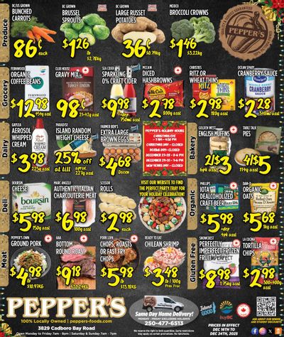 Pepper's Foods Flyer December 16 to 24