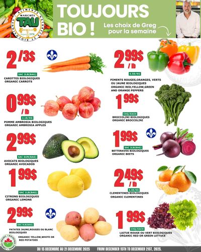 Marches Tau Produce Flyer December 15 to 21