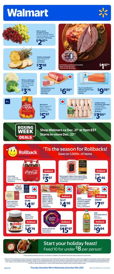 Walmart (West) Flyer December 18 to 24