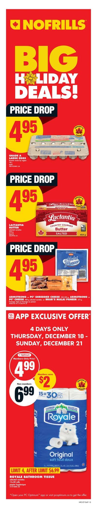 No Frills (ON) Flyer December 18 to 24
