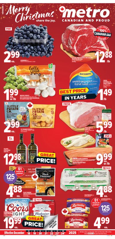 Metro (ON) Flyer December 18 to 24