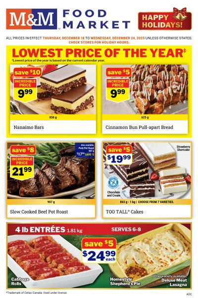 M&M Food Market (Atlantic, ON, West) Flyer December 18 to 24