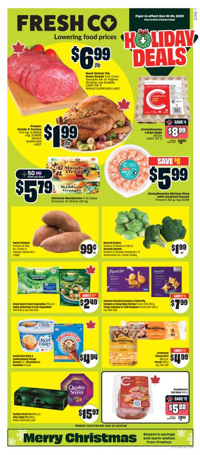 FreshCo (West) Flyer December 18 to 24