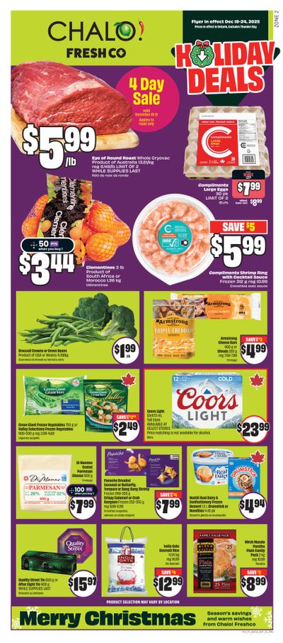 Chalo! FreshCo (ON) Flyer December 18 to 24