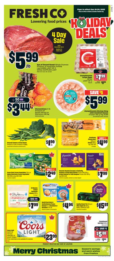 FreshCo (ON) Flyer December 18 to 24