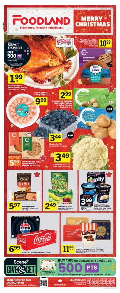 Foodland (ON) Flyer December 18 to 24