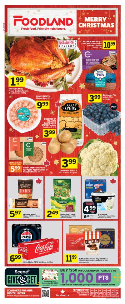 Foodland (Atlantic) Flyer December 18 to 24