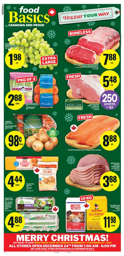 Food Basics Flyer December 18 to 24