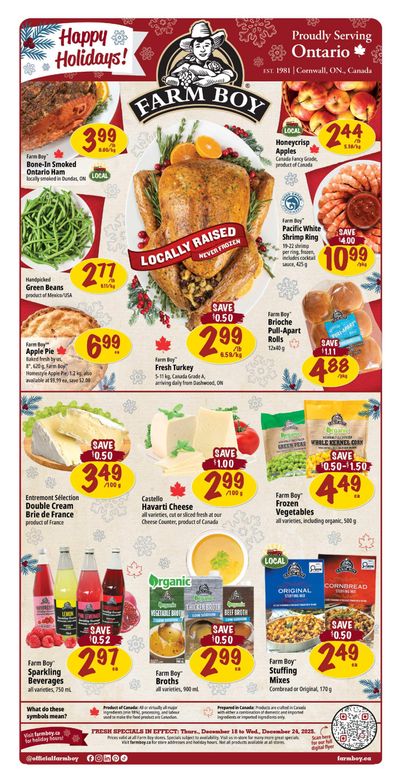 Farm Boy Flyer December 18 to 24