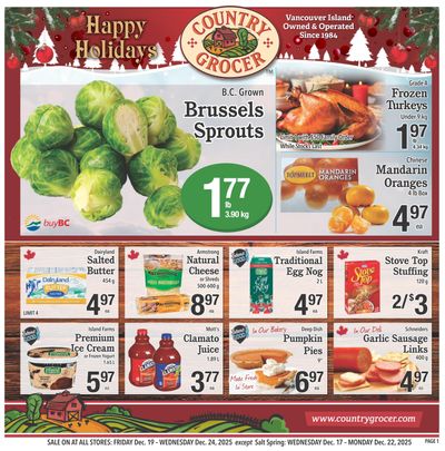 Country Grocer Flyer December 19 to 25