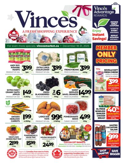 Vince's Market Flyer December 18 to 31