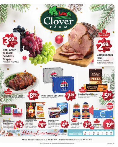 Clover Farm (West) Flyer December 18 to 31