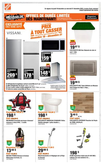 Home Depot (QC) Flyer December 18 to 31