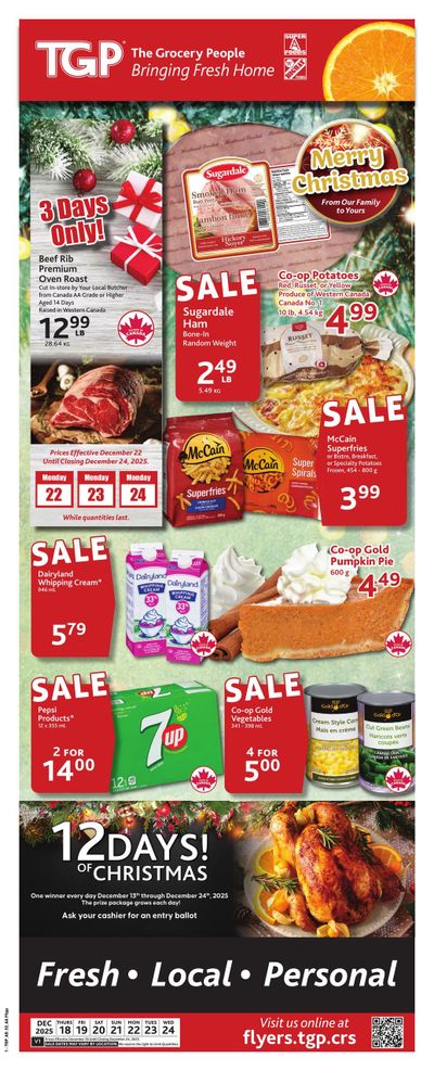 TGP The Grocery People Flyer December 18 to 24