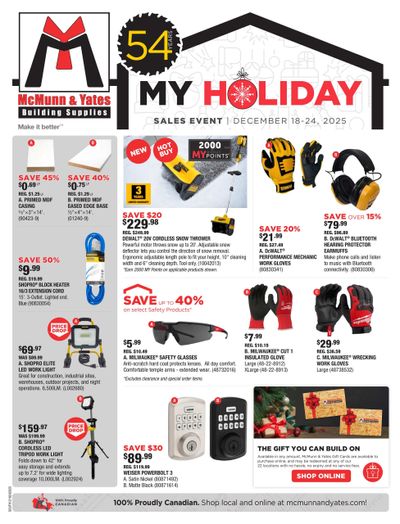 McMunn & Yates Building Supplies Flyer December 18 to 24