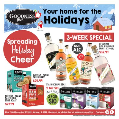 Goodness Me Flyer December 17 to January 6
