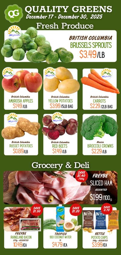 Quality Greens Flyer December 17 to 30