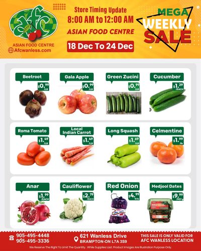 Asian Food Centre (Wanless Dr.) Flyer December 18 to 24