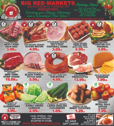 Big Red Markets Flyer December 18 to 31