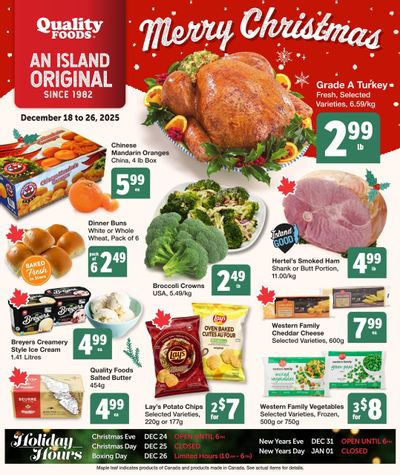 Quality Foods Flyer December 18 to 26