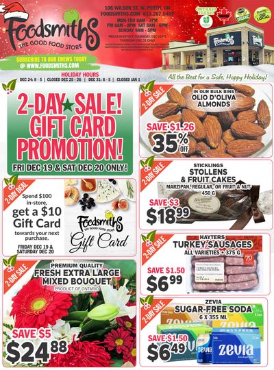 Foodsmiths Flyer December 18 to 31