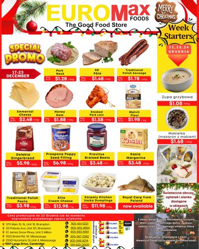 EuroMax Foods Bi-Weekly Flyer December 17 to 23