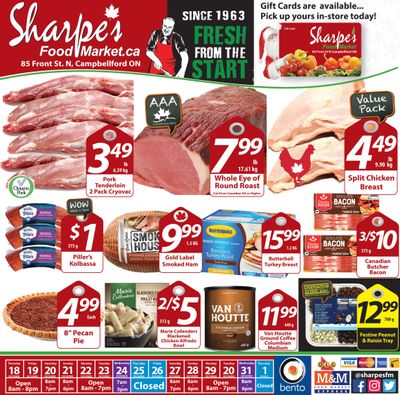 Sharpe's Food Market Flyer December 18 to 31