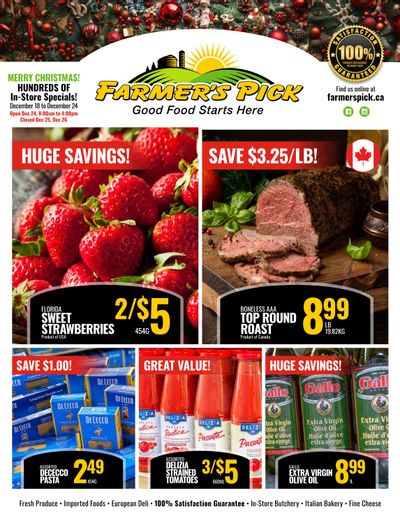 Farmer's Pick Flyer December 18 to 24