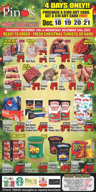 Pino's Flyer December 18 to 24