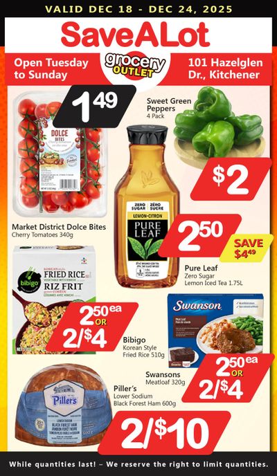 SaveALot Grocery Outlet Flyer December 18 to 24